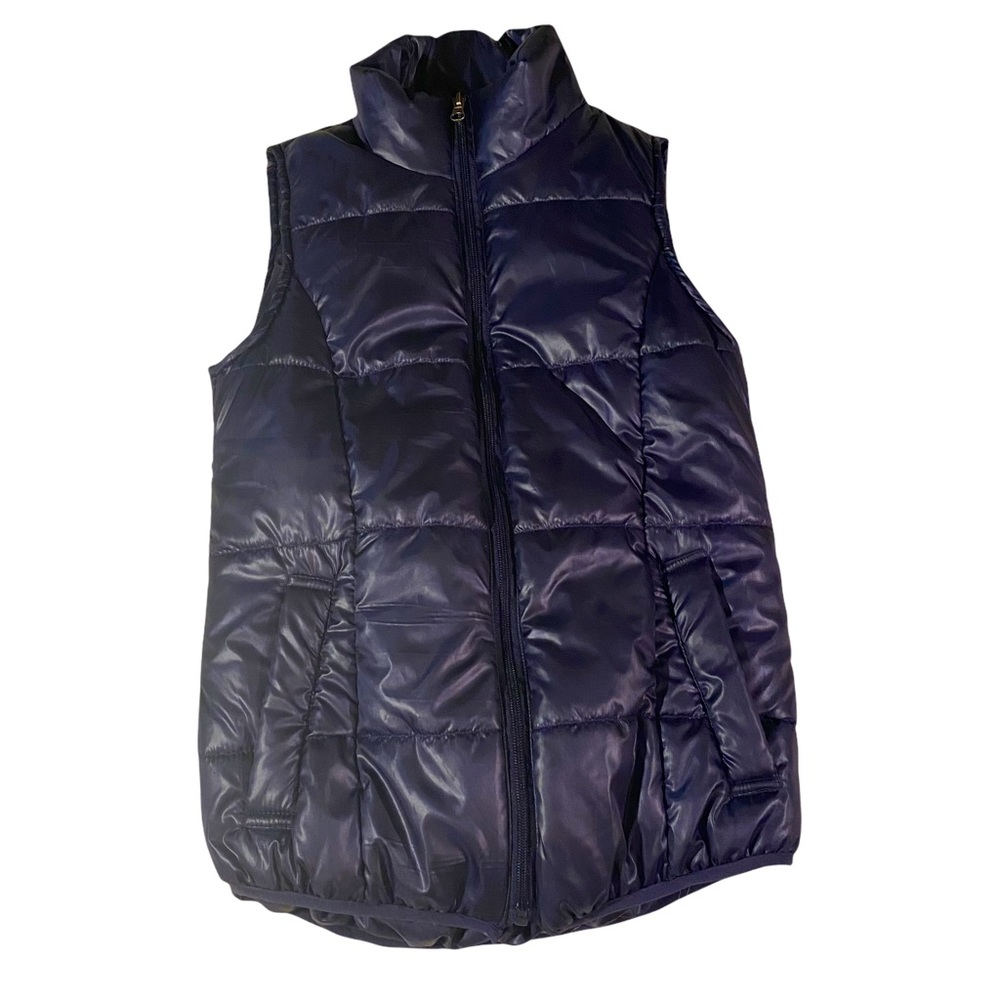 NEW! Navy Zip-up Puffer Vest Size S